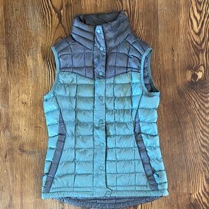 Toad&Co Women's Everyday Outside Quilted Vest - Green & Gray Colorblock Small